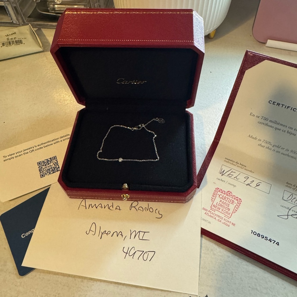 Cartier d'Amour bracelet XS White Gold